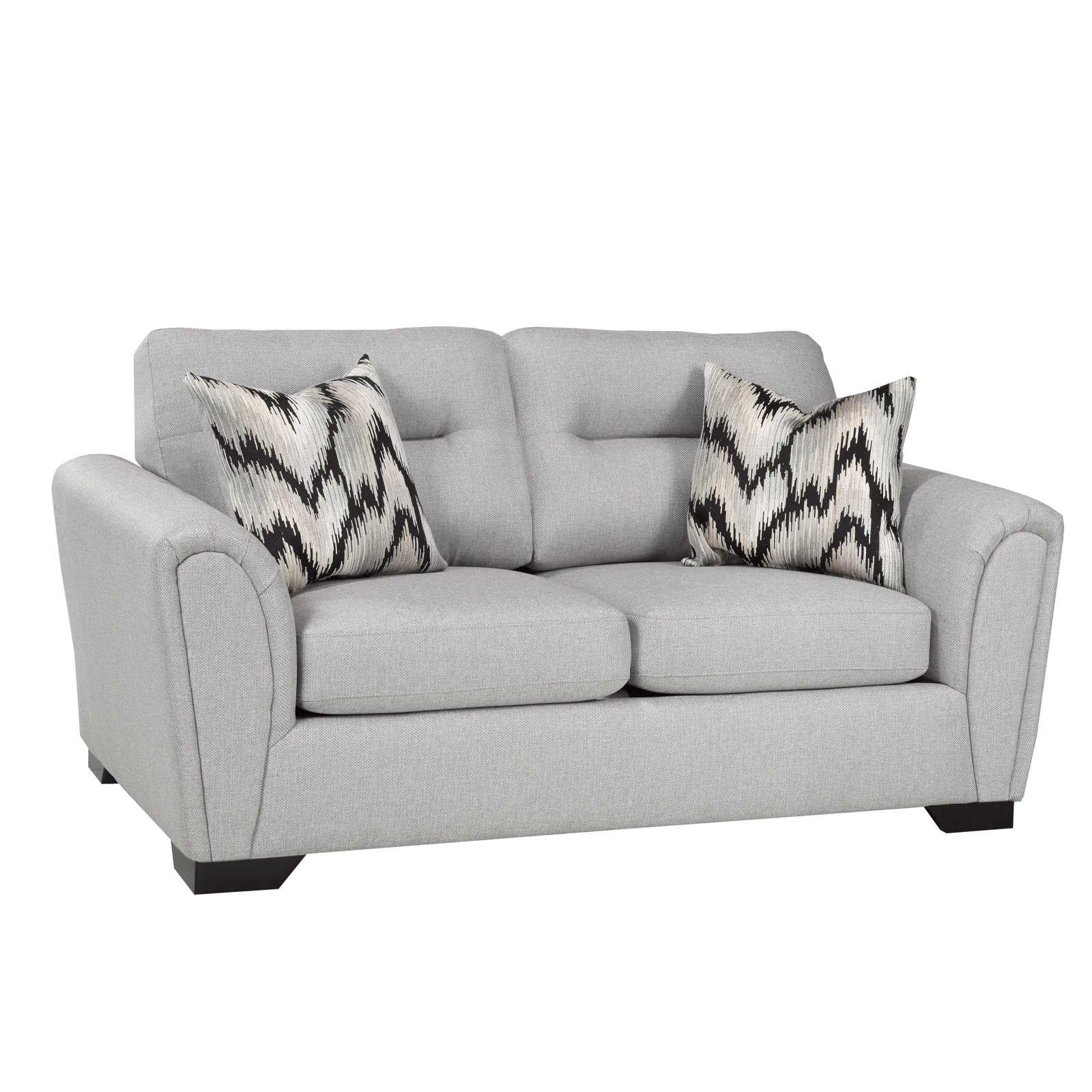 Canadian Made Zesus Silver Loveseat 9559
