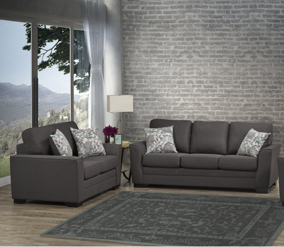 Pearson Canadian Made Sofa Set Charcoal 4416