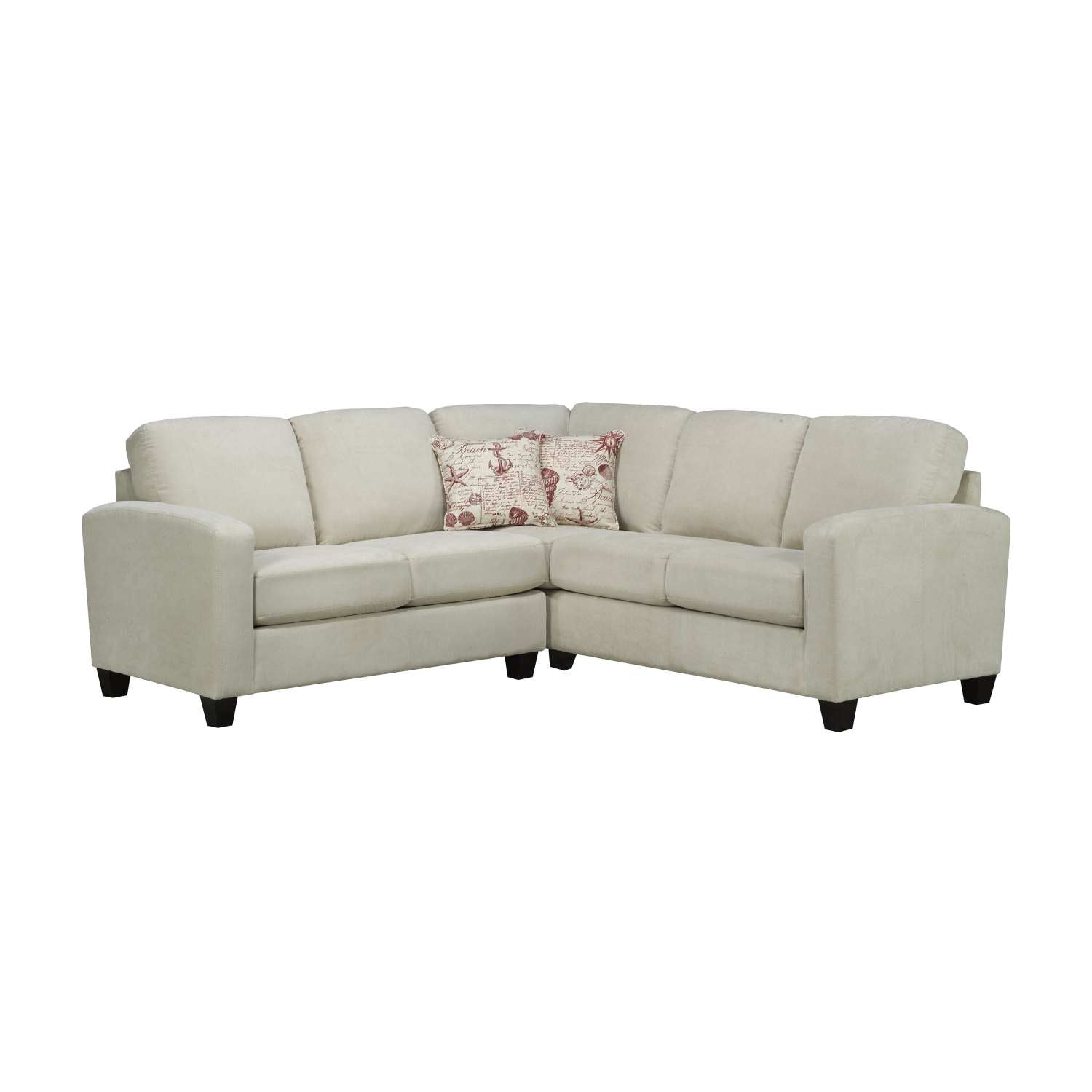Sedona Canadian Made Fabric Sectional Sofa Poppy Ivory 9975