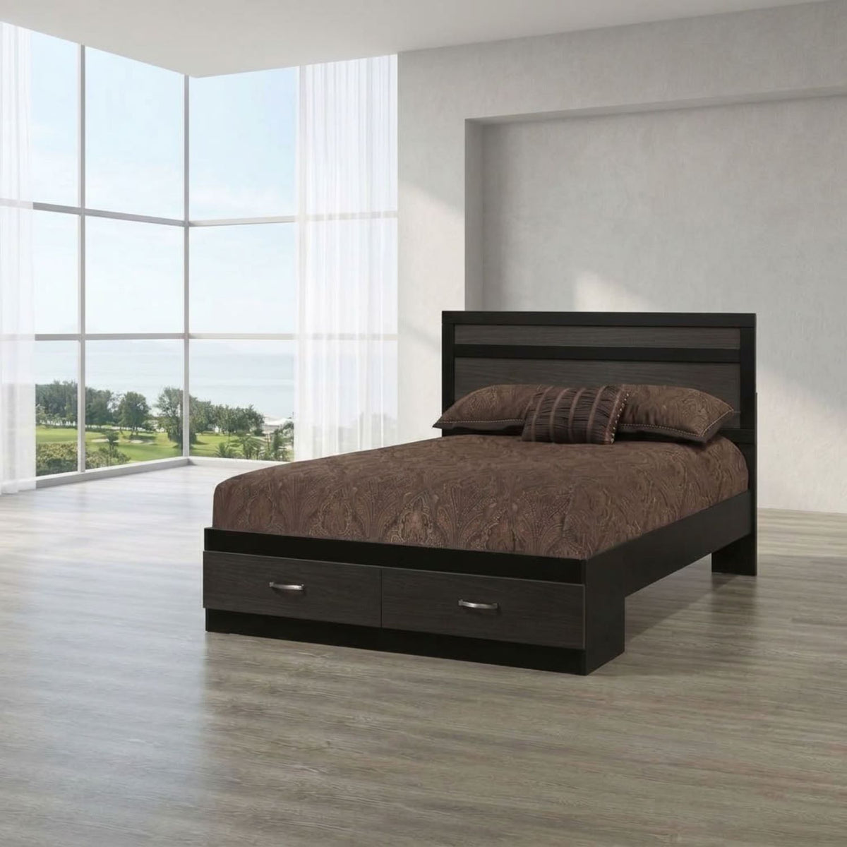 Canadian Made Black/Tuxedo Wooden Beds A9