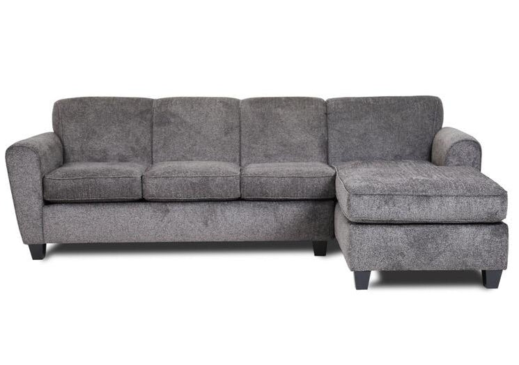 Canadian Made Fabric Sectional Sofa Grey 2680