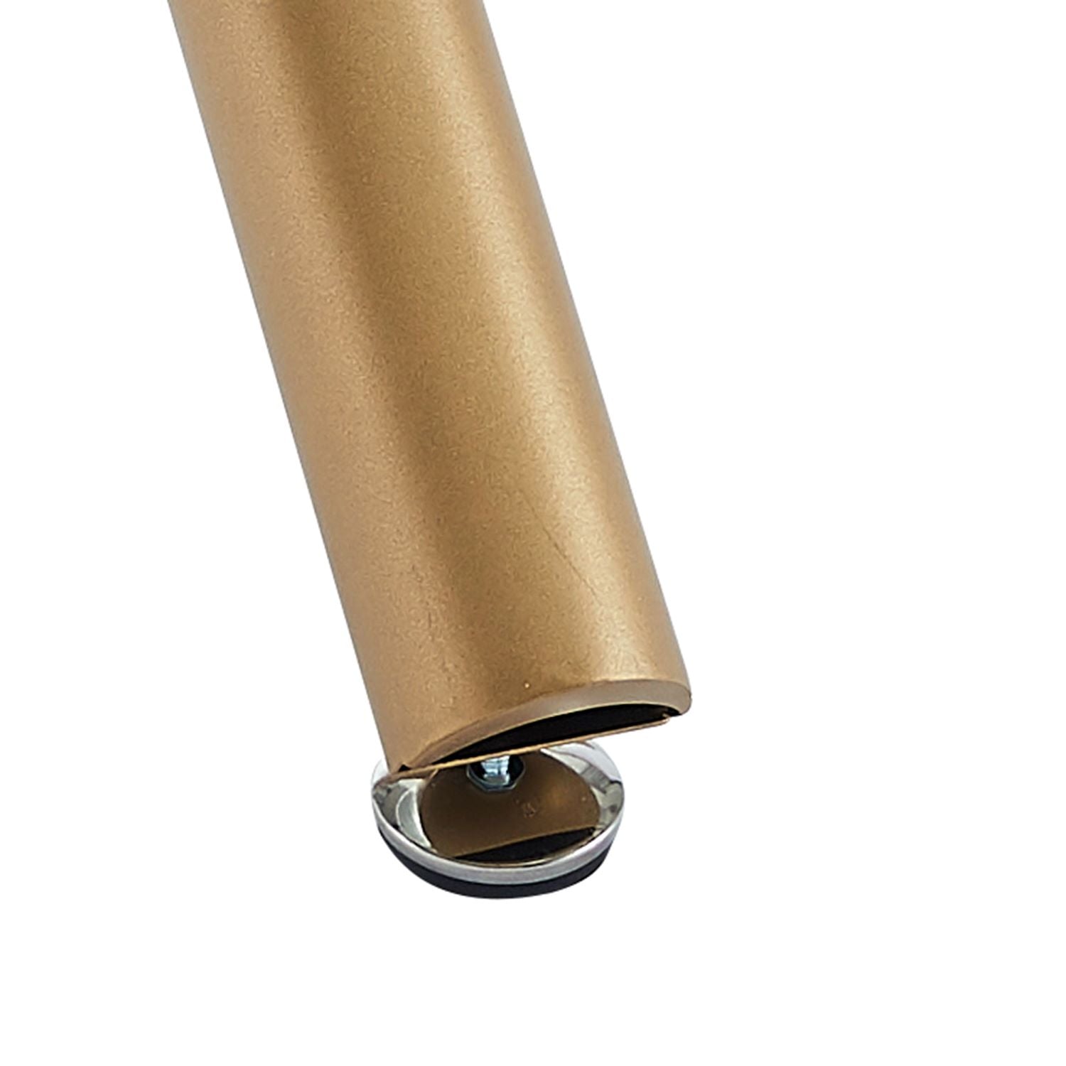 Carmilla / Brixx 5pc Dining Set in Aged Gold with Black Chair 207-353_083BLK