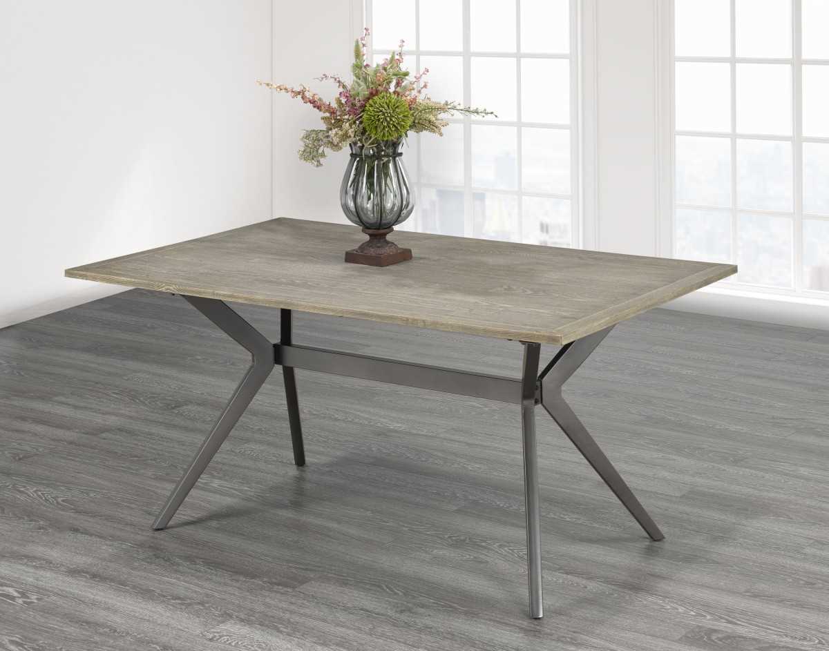 Celing Contemporary Styling Dining Table With Metal Legs XA-D655N