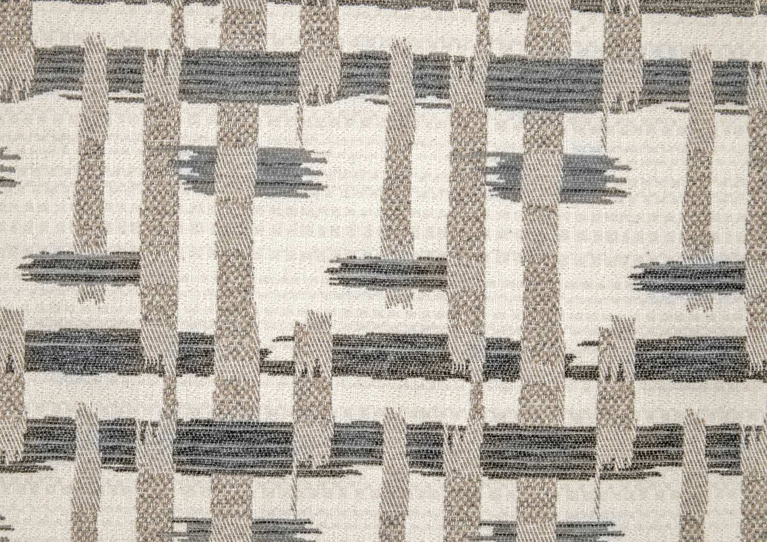 Chenille Taupe Fabric Sofa Set with 4 Decorative Pillows 9748