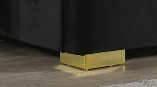 Chloe Black Velvet Bedroom Set With Tufted Headboard IF-100