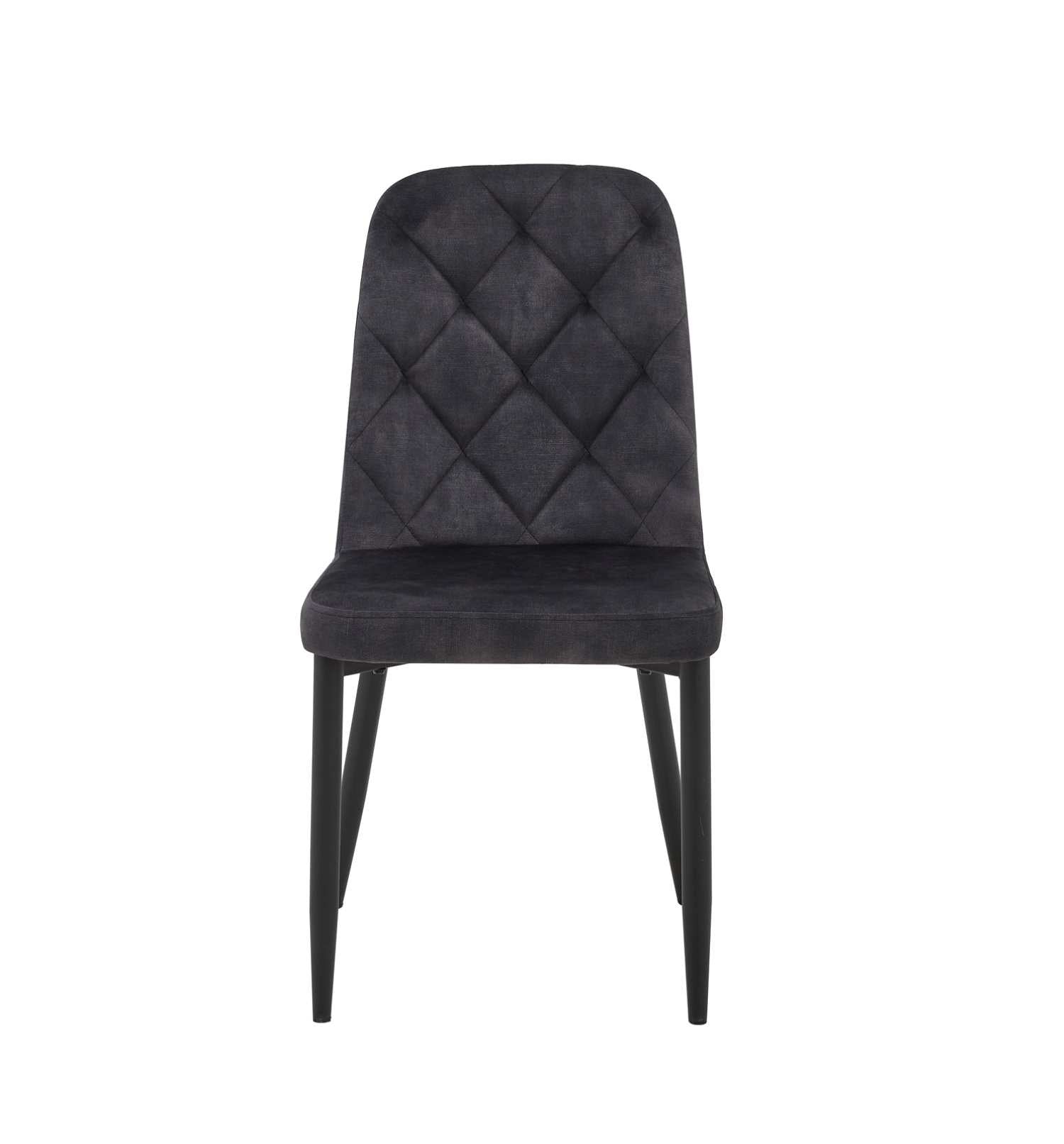 Colette Velvet Dining Chair Dark Grey 5948 Set Of 2