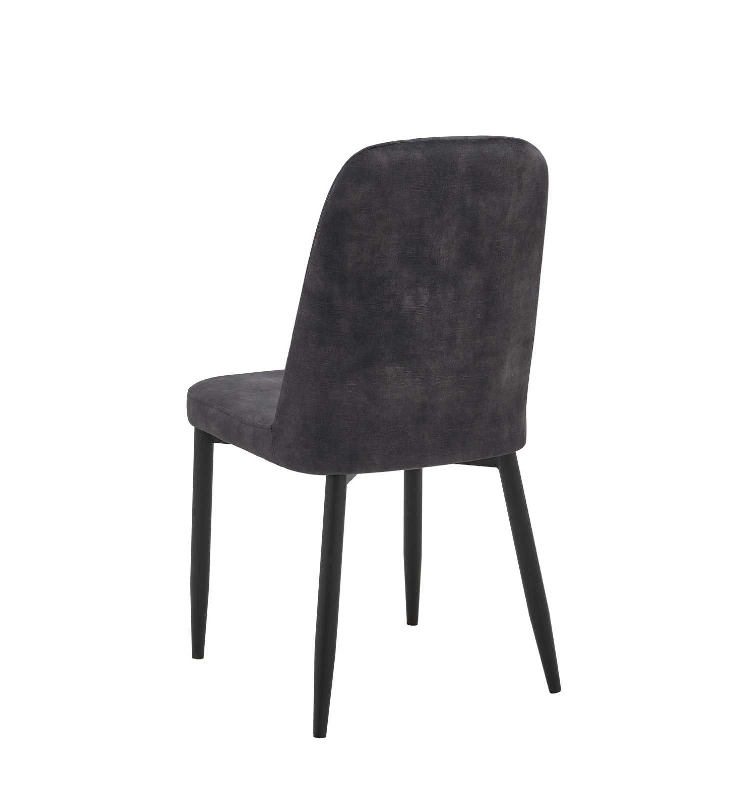 Colette Velvet Dining Chair Dark Grey 5948 Set Of 2