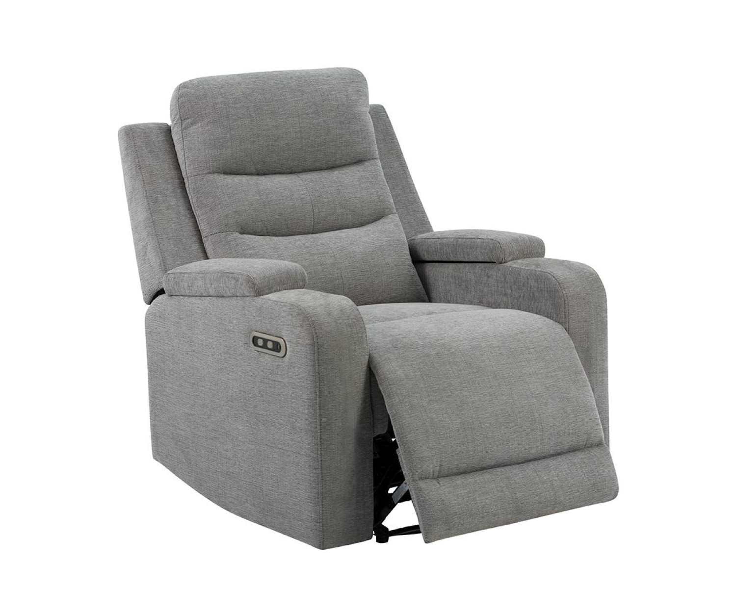 Collin Grey Fabric Power Recliner Chair 2918