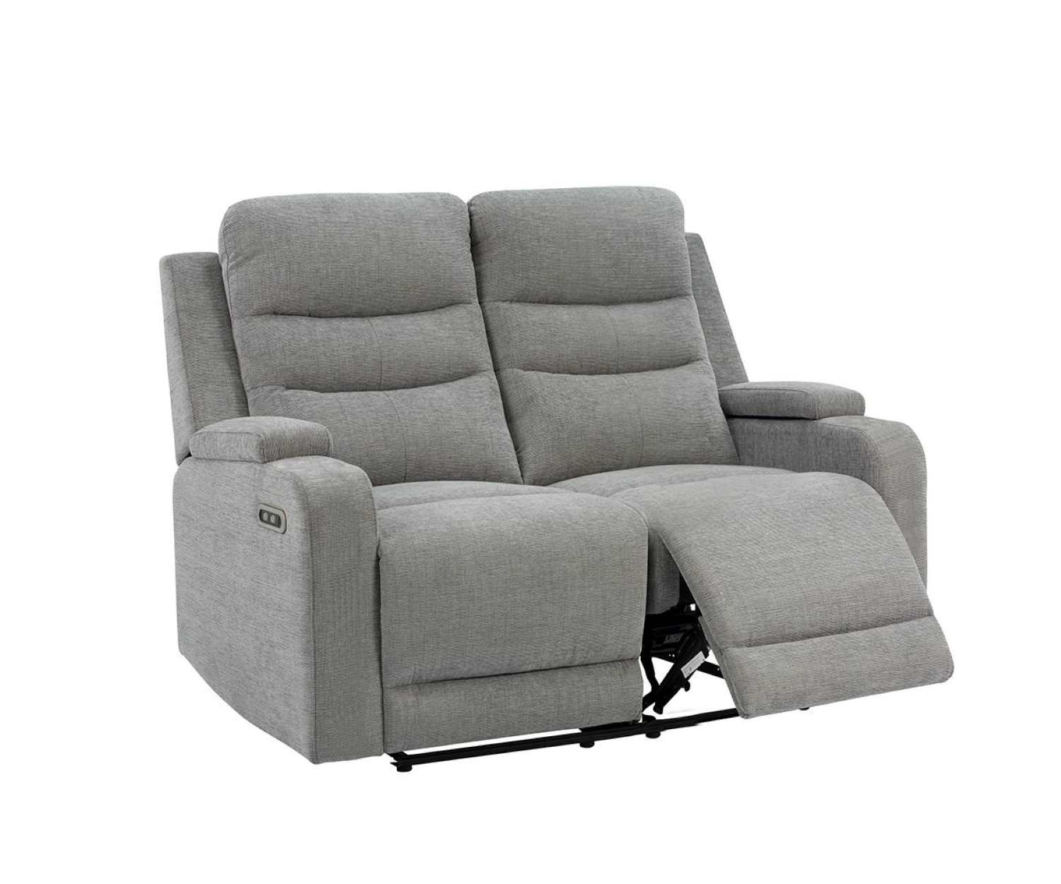 Collin Grey Fabric Power Recliner Loveseat 2918