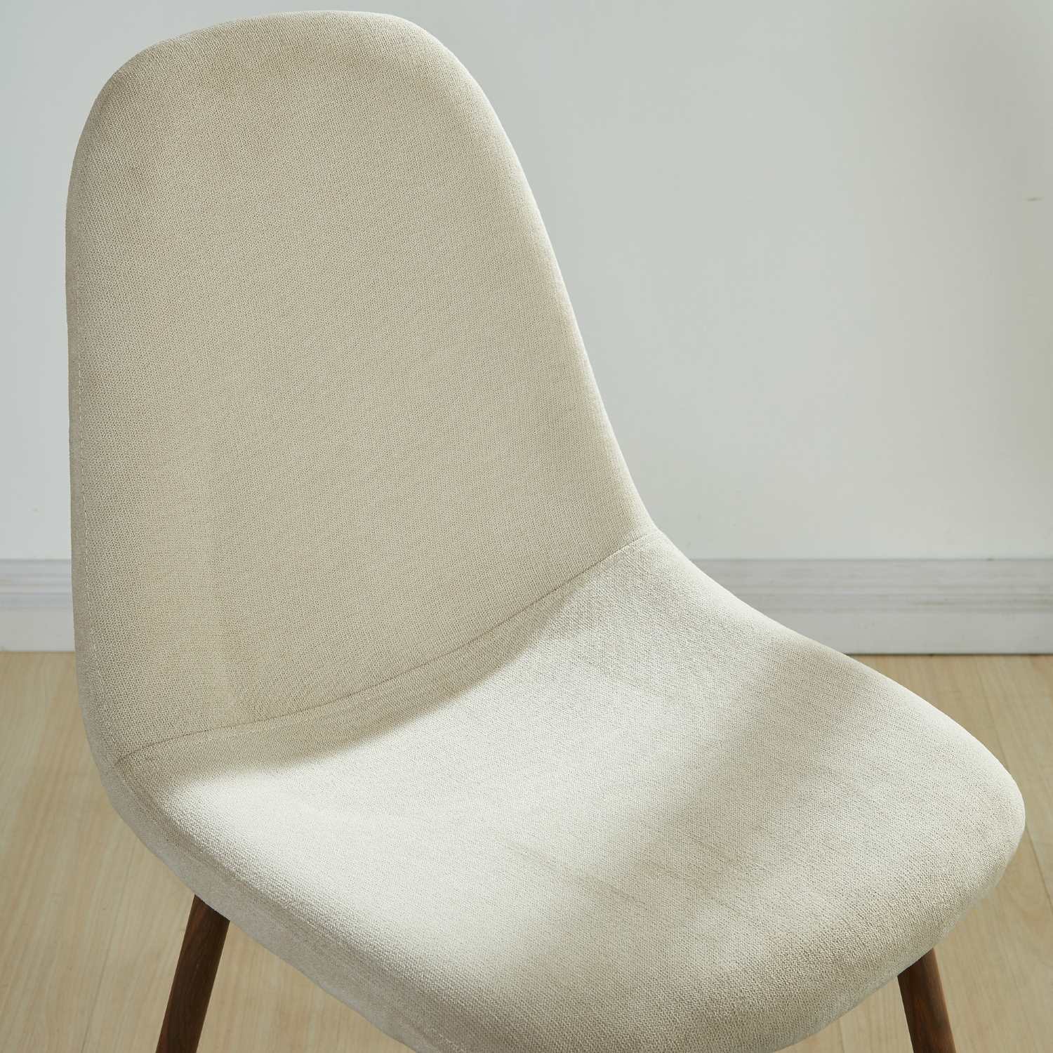 Conrad / Lyna 5pc Dining Set in Walnut with Beige Chair 207-863WAL_250BG