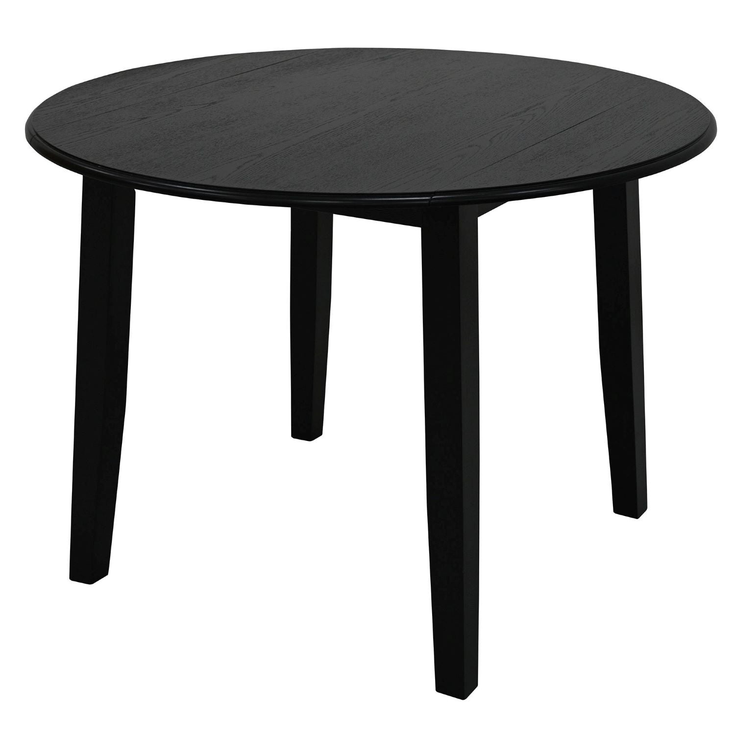 Conrad Round Wooden Dining Table in Black 201-863BLK