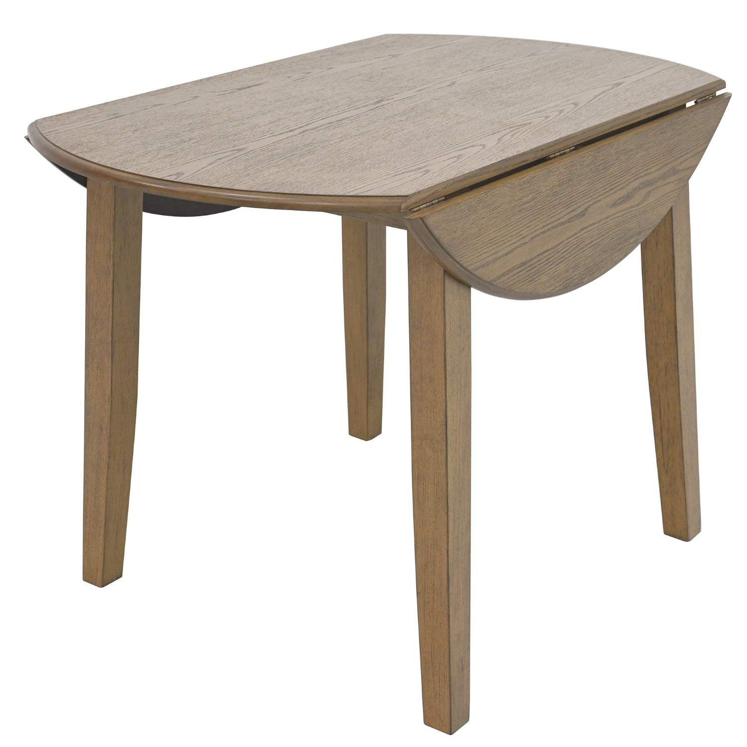 Conrad Wooden Drop-leaf Dining Set in Walnut 207-863WAL_5PC