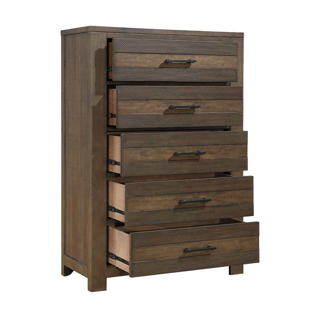 Conway Wooden 5 Drawer Chest Antique Brown 1497(Discontinued)