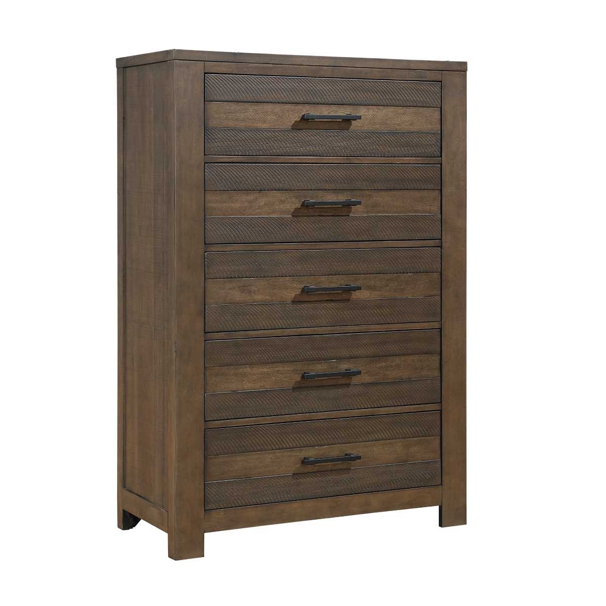 Conway Wooden 5 Drawer Chest Antique Brown 1497(Discontinued)