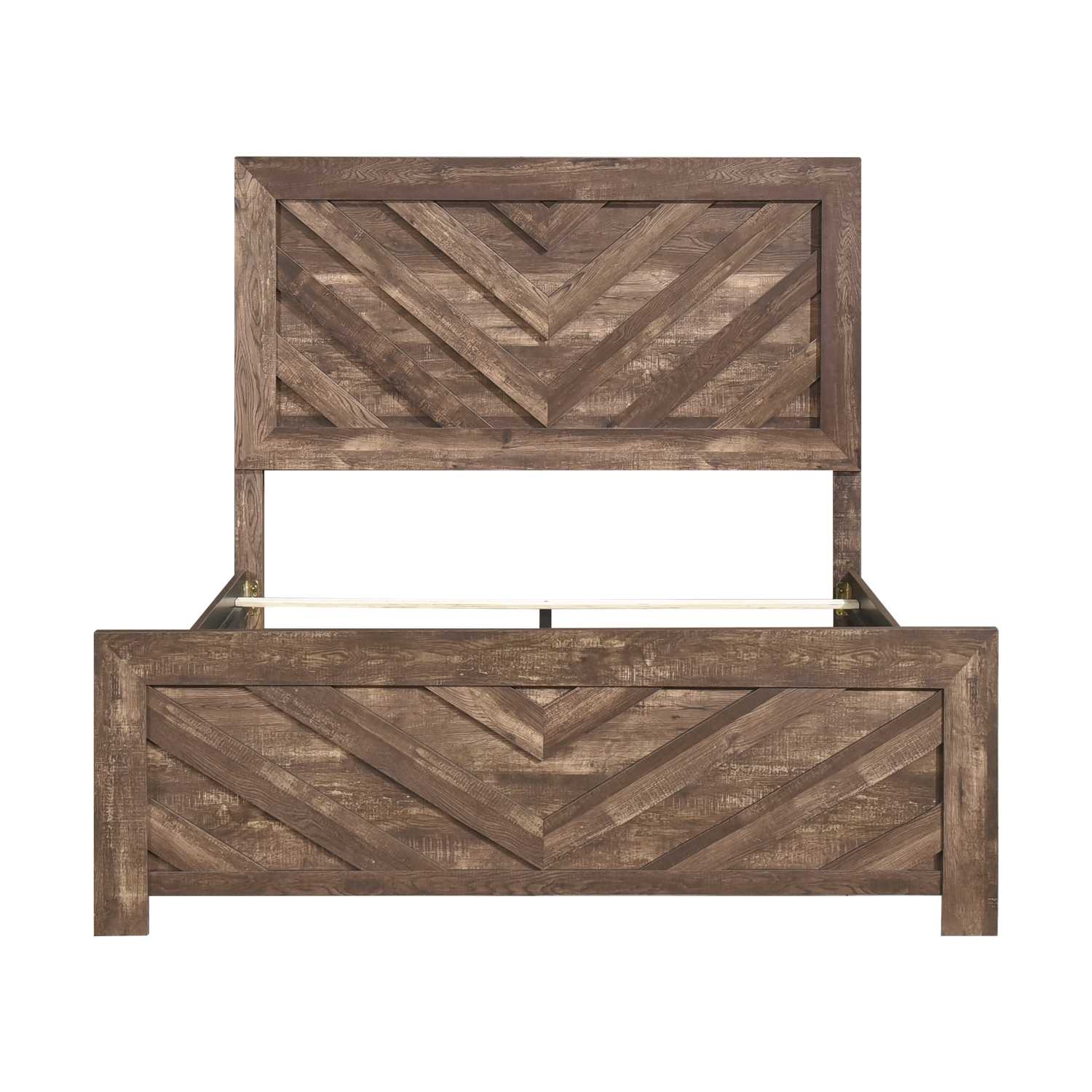 Corbin Wooden Bed Rustic Brown 1534NP