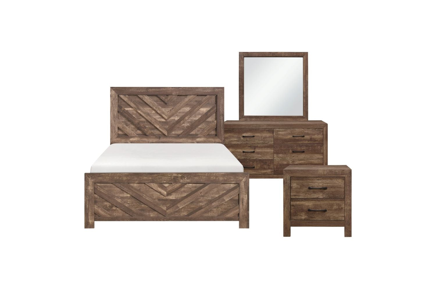 Corbin 6PC Bedroom Set Rustic Brown 1534NP