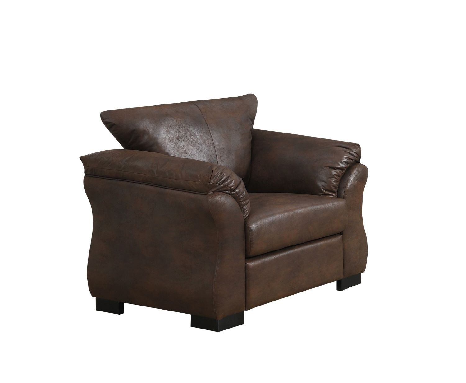 Corso Brown Microfiber Sofa Set with Pillow-style Back 99075 BRW