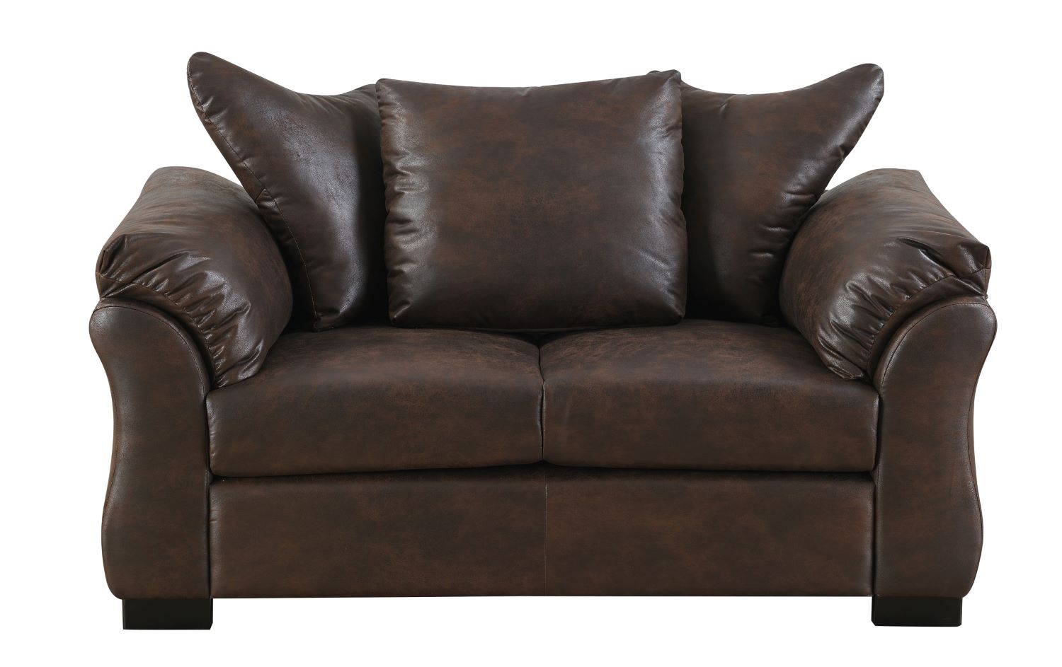 Corso Brown Microfiber Sofa Set with Pillow-style Back 99075 BRW