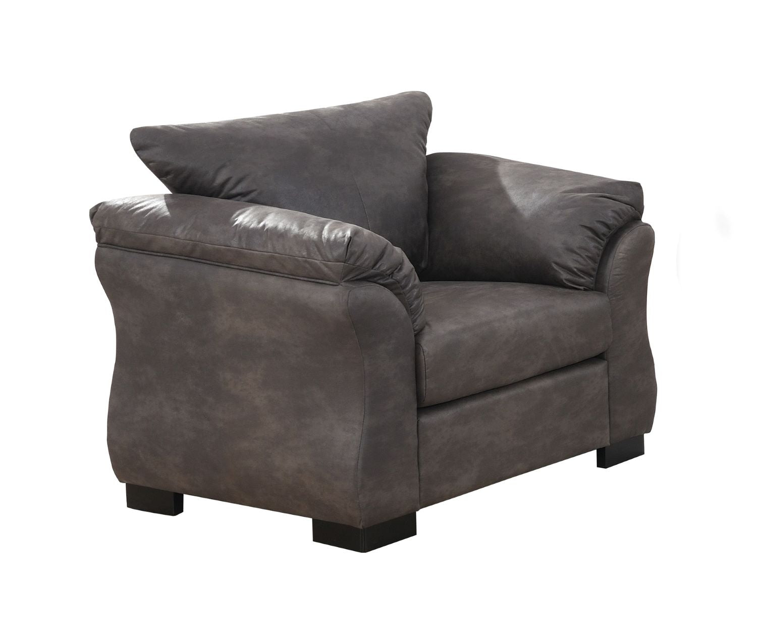 Corso Charcoal Microfiber Sofa Set with Pillow-style Back 99075 CHR