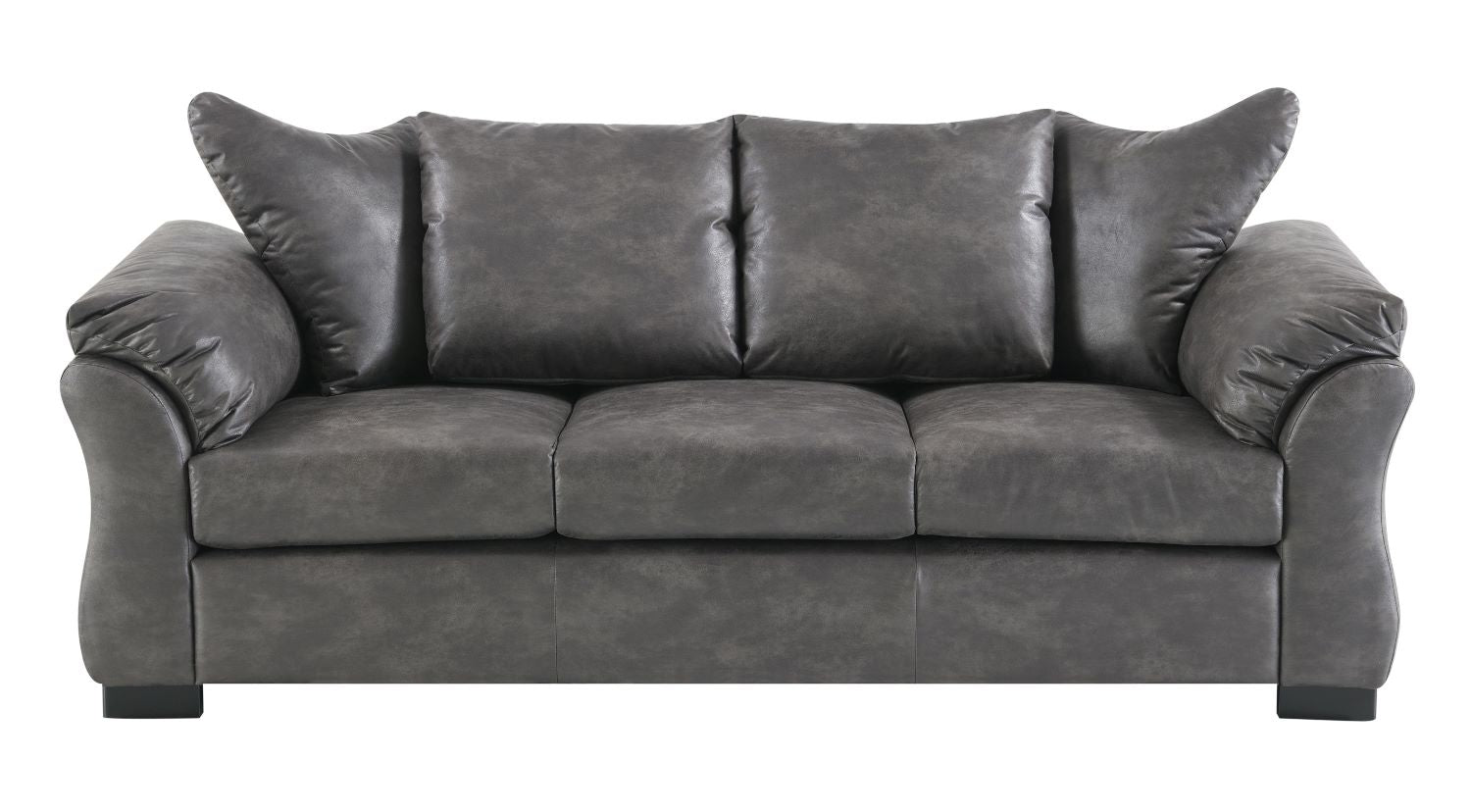 Corso Charcoal Microfiber Sofa Set with Pillow-style Back 99075 CHR