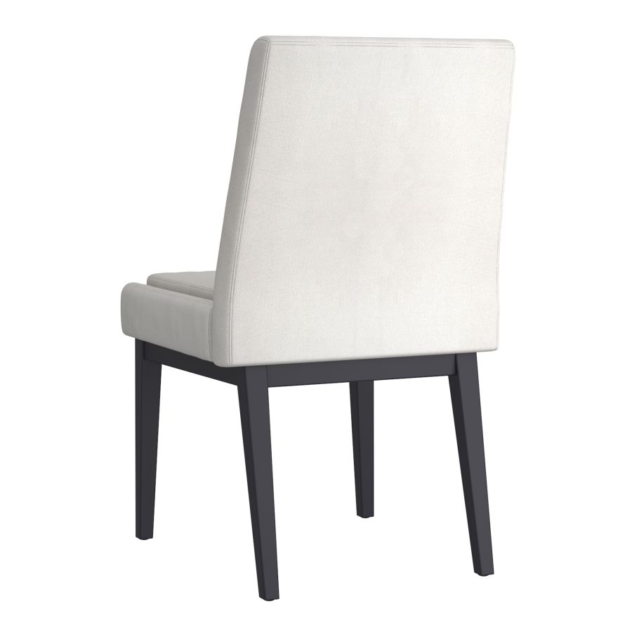 Cortez Dining Chair, Set of 2, in Beige Fabric and Black 202-081