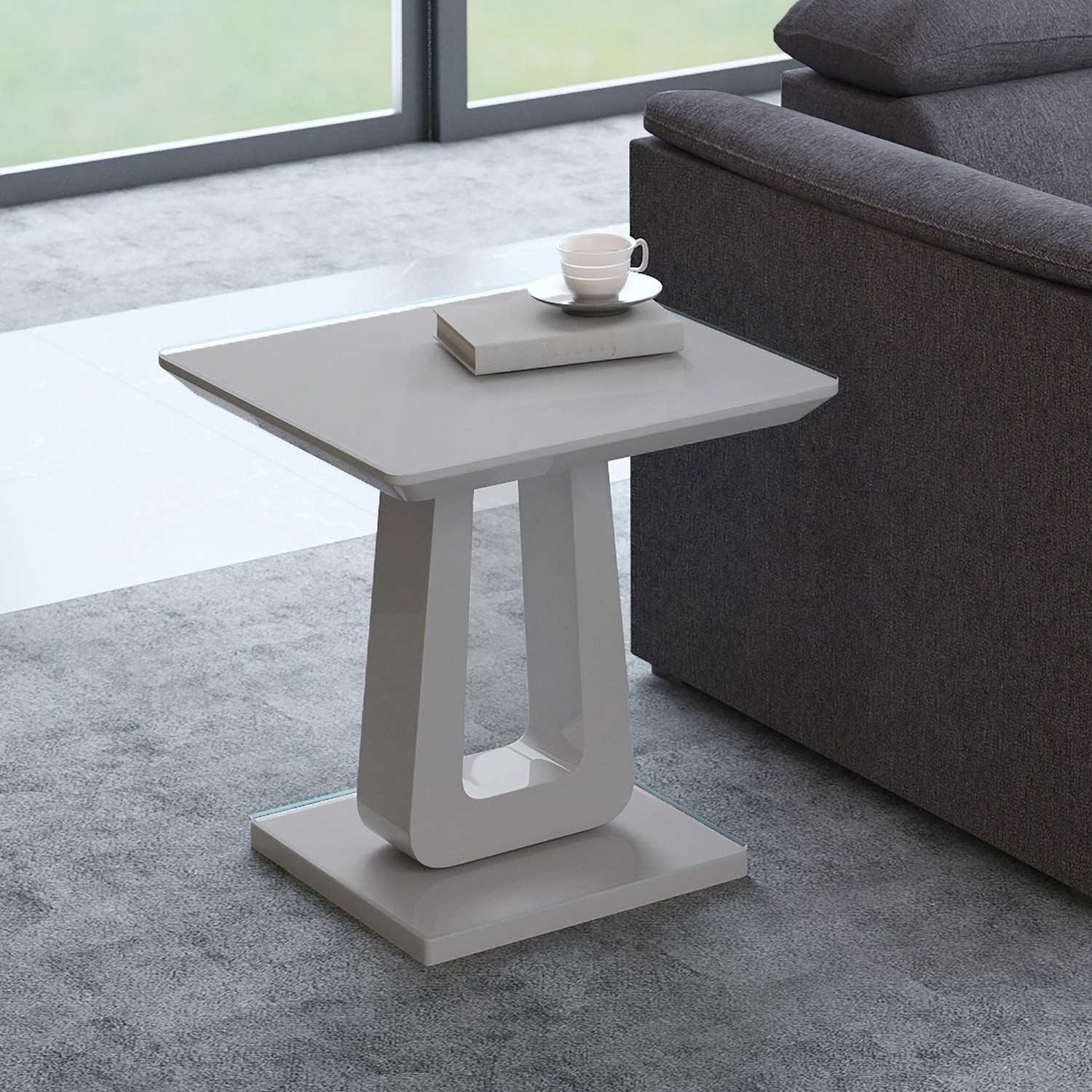 Corvus Accent Table in Warm Grey 501-159WGY
