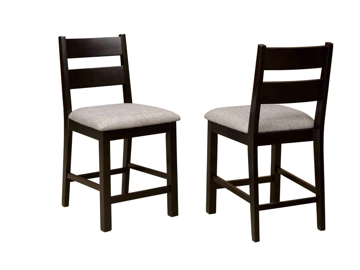 Counter Height Chair Set Of 2 Dark Oak YF-1749DA-PC