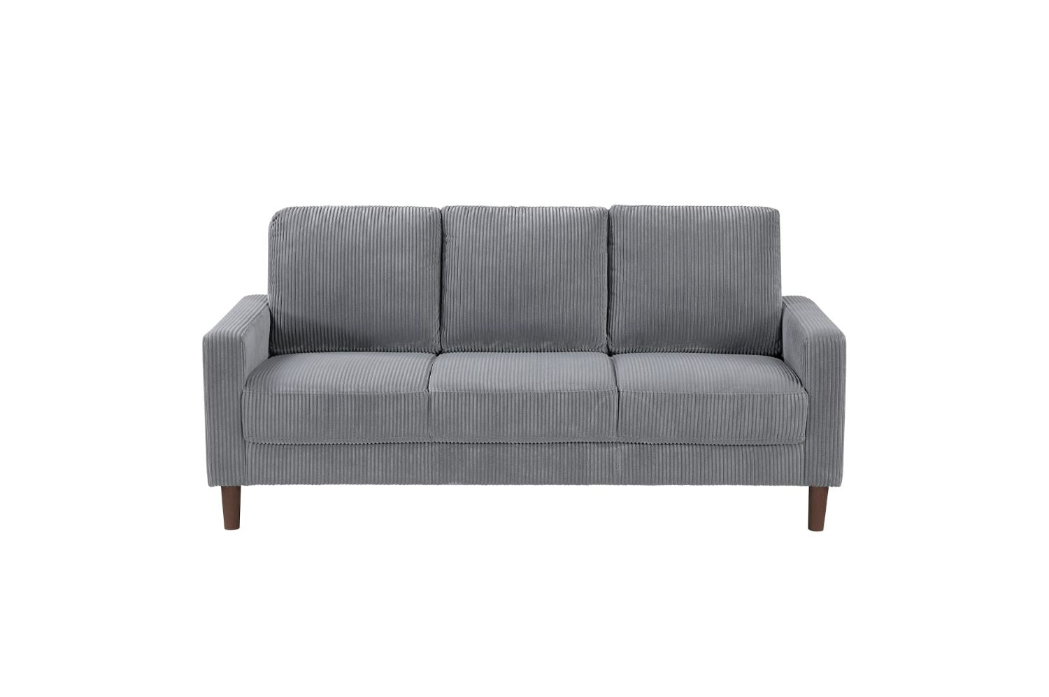 Crandall Grey Corduroy Fabric Sofa Set 9520