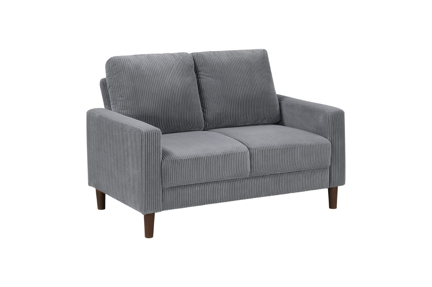 Crandall Grey Corduroy Fabric Sofa Set 9520