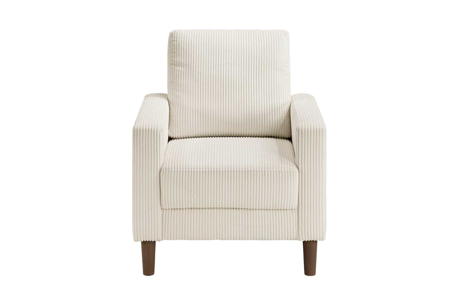 Crandall Taupe Corduroy Fabric Sofa Set 9520