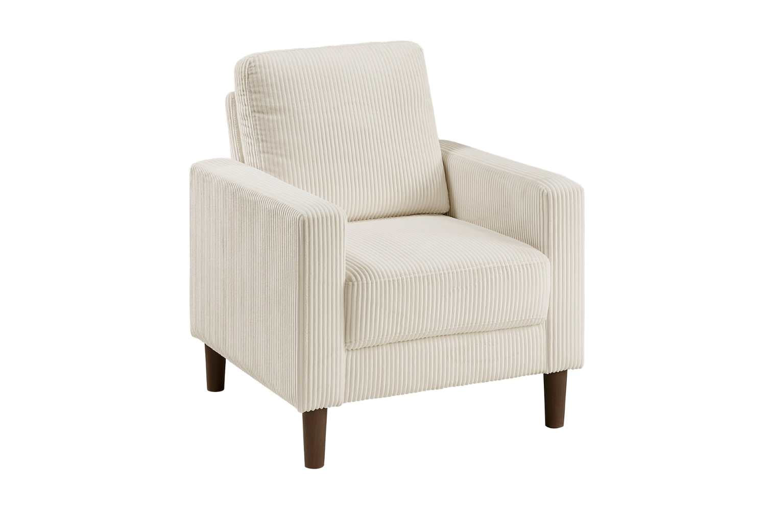 Crandall Taupe Corduroy Fabric Sofa Set 9520