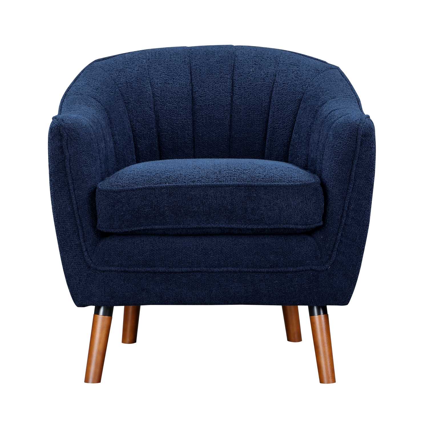 Cutler Blue Fabric Accent Chair 1081
