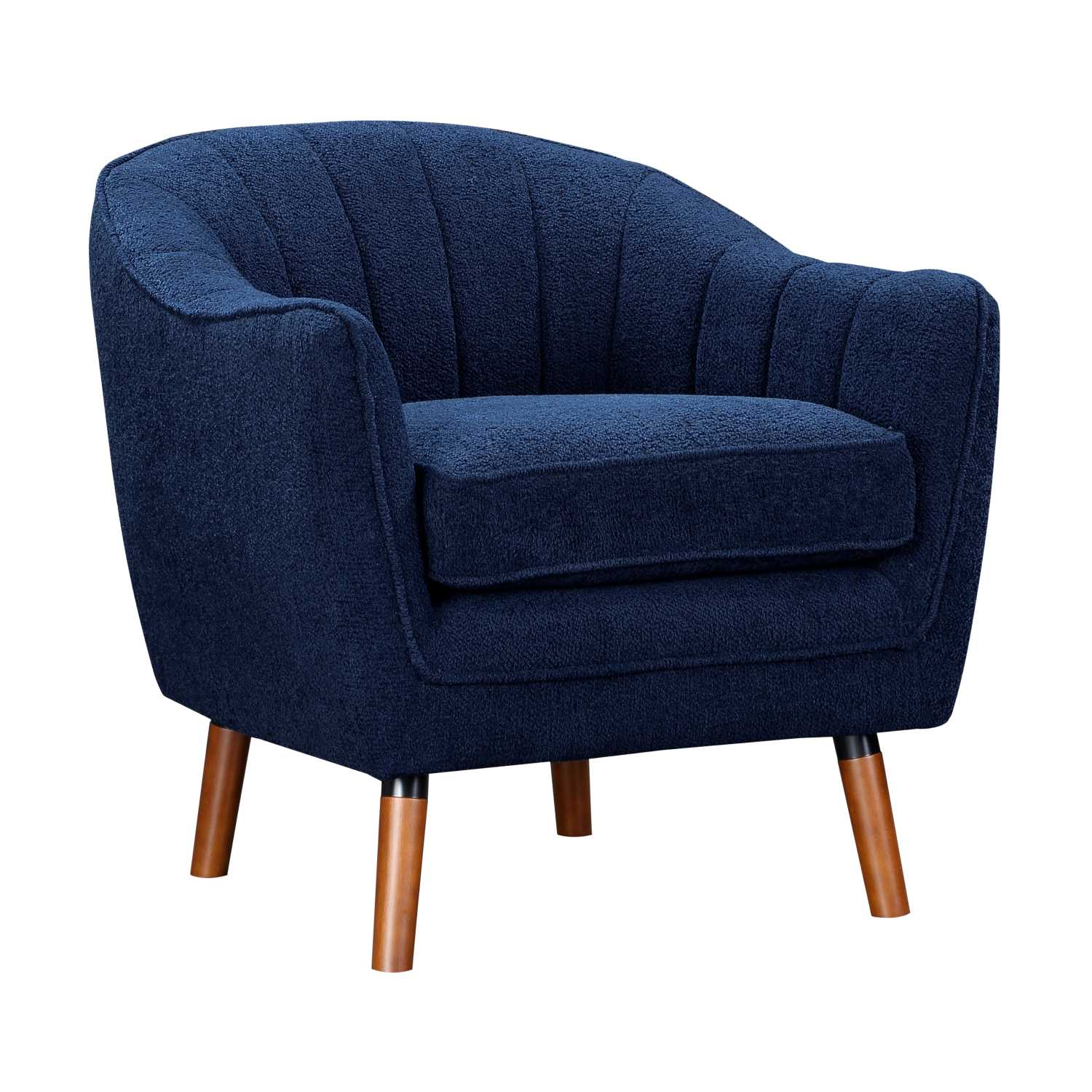 Cutler Blue Fabric Accent Chair 1081