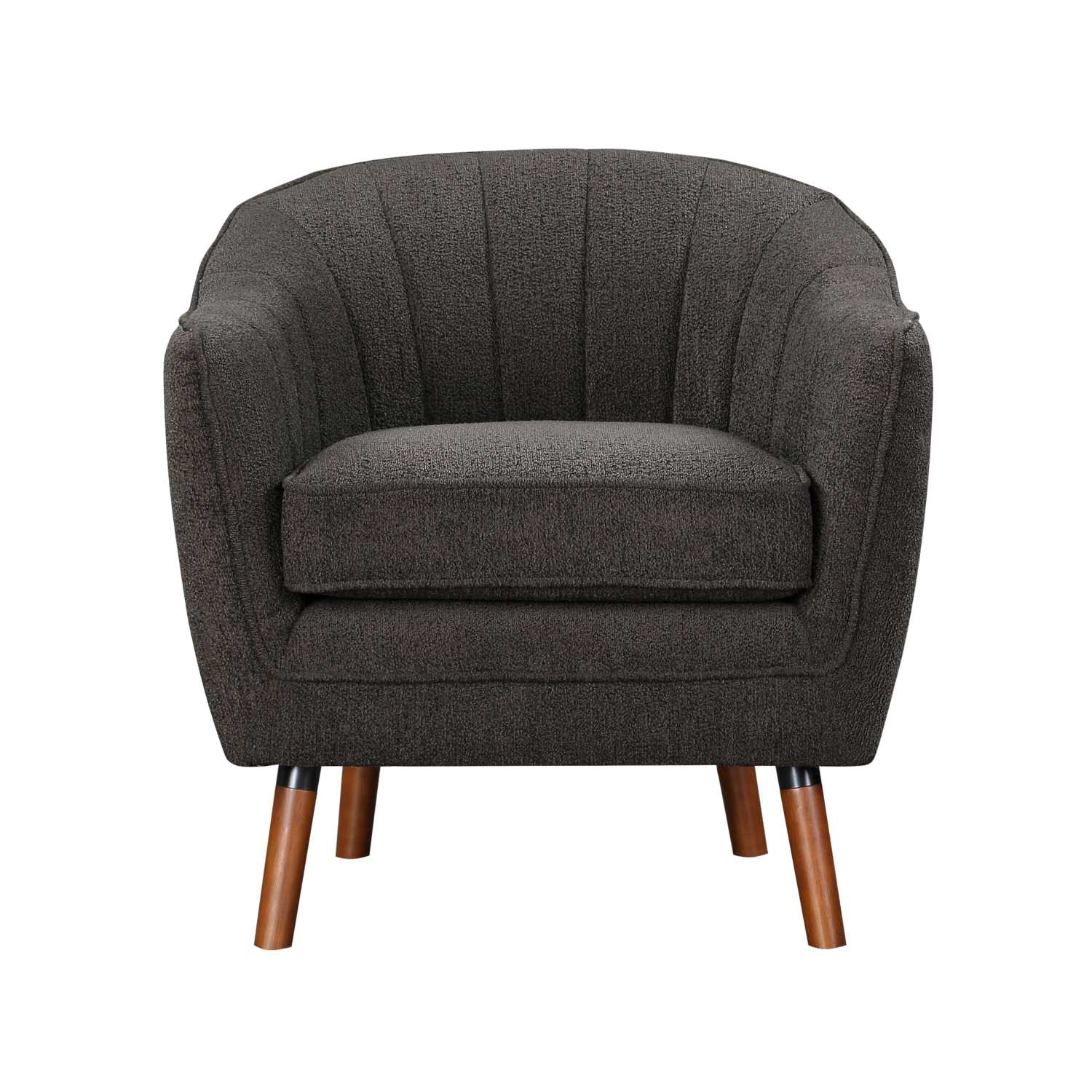 Cutler Charcoal Fabric Accent Chair 1081