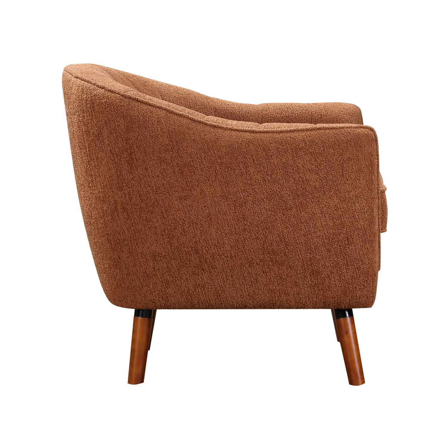 Cutler Rust Fabric Accent Chair 1081