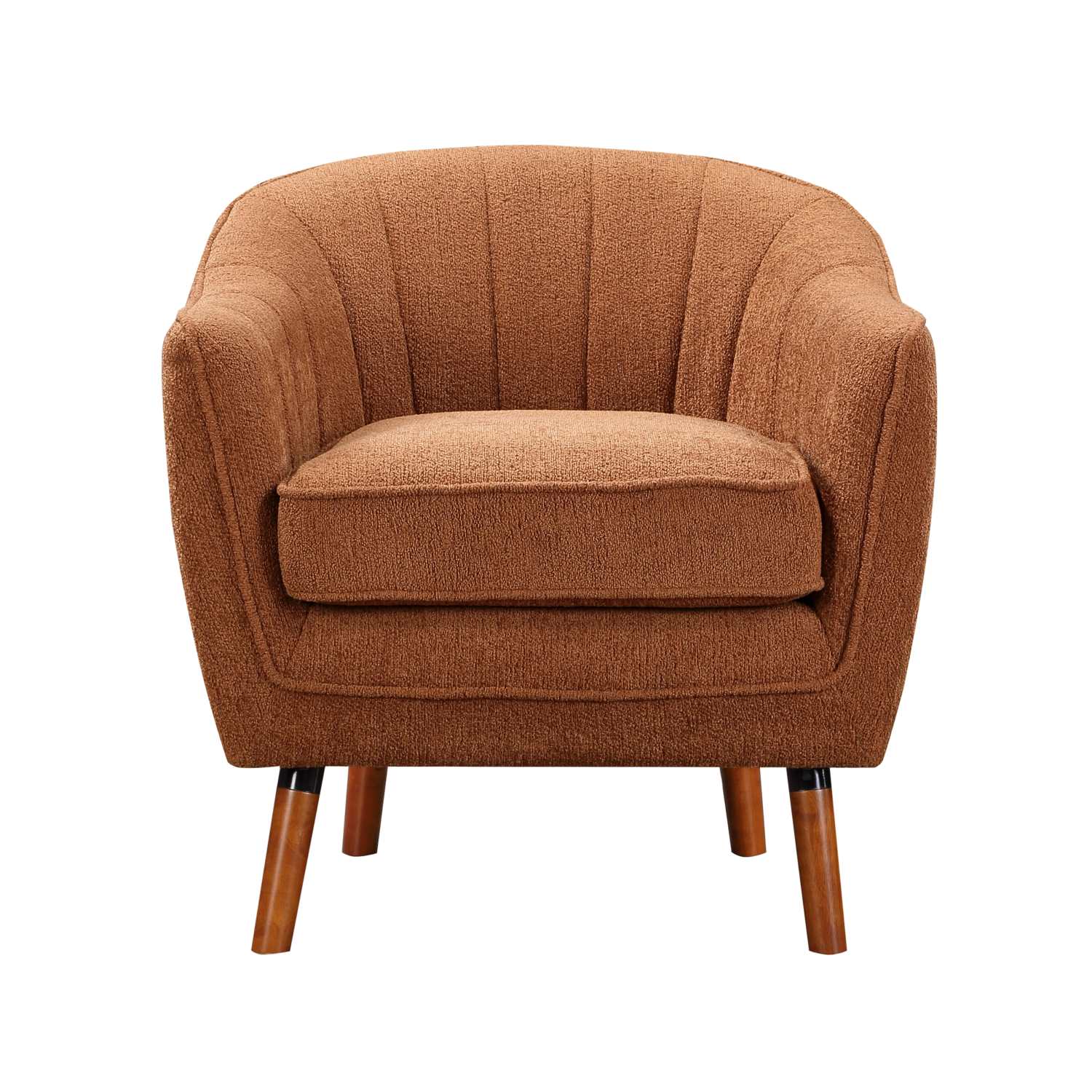 Cutler Rust Fabric Accent Chair 1081