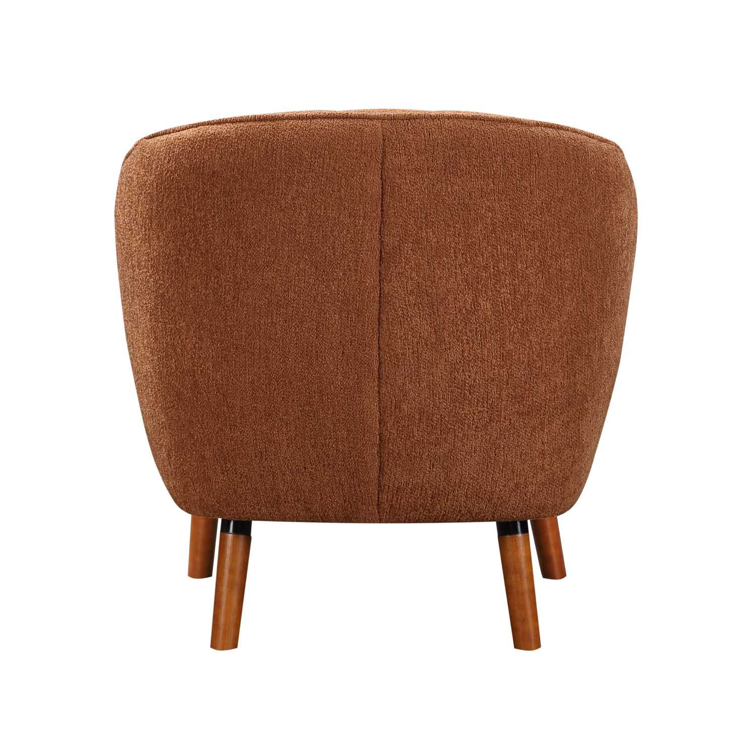 Cutler Rust Fabric Accent Chair 1081