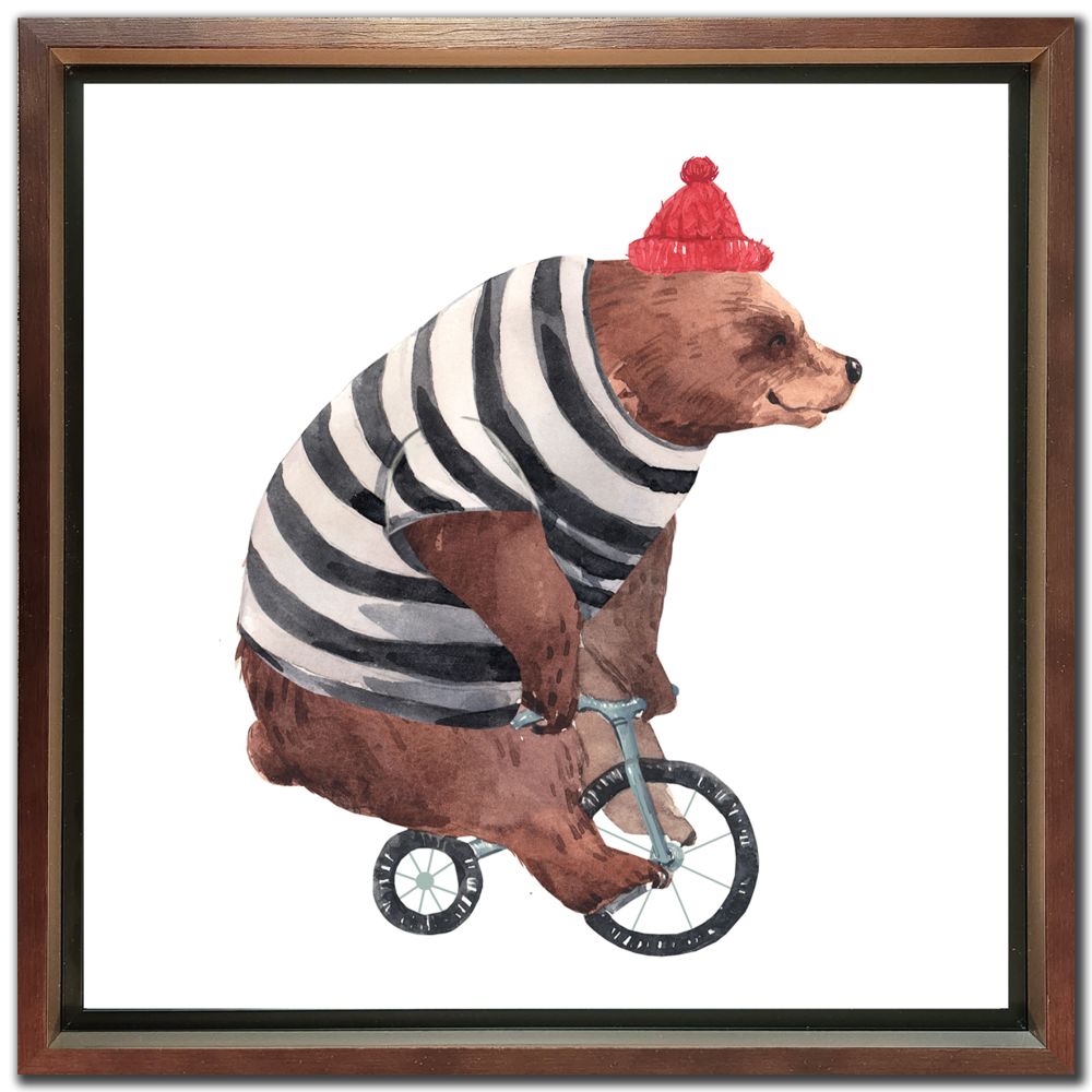 Elephant / Bear On A Bike 2 PC canvas art