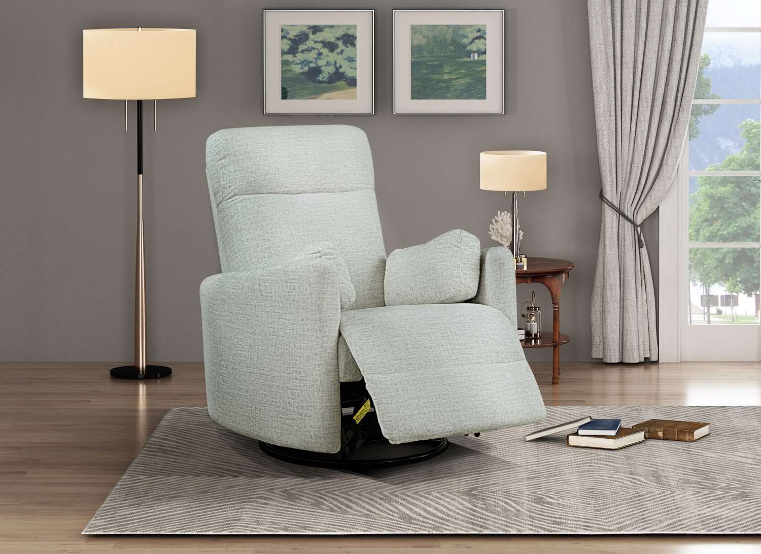 Dancy Swivel Glider Recliner Beige 99615