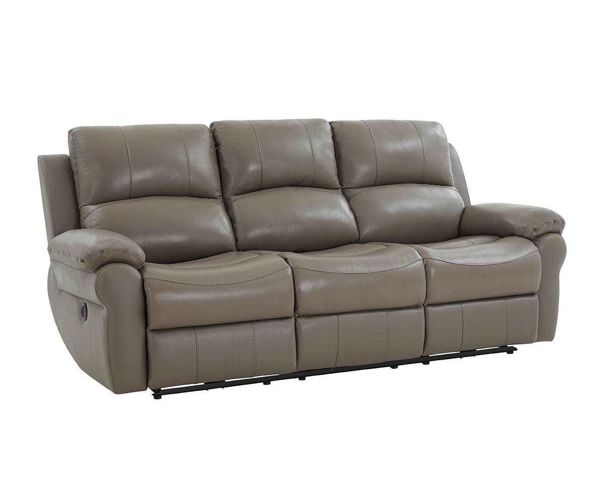 Danica Genuine Leather Power Recliner Sofa Collection Grey 7164