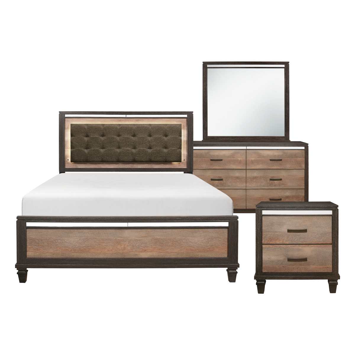 Danridge Wooden Bedroom Set Brown 1518