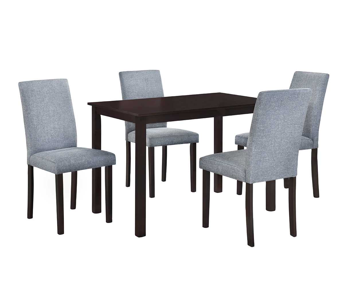Dawn Fabric Dining Chair Gray Set Of 2 C7006