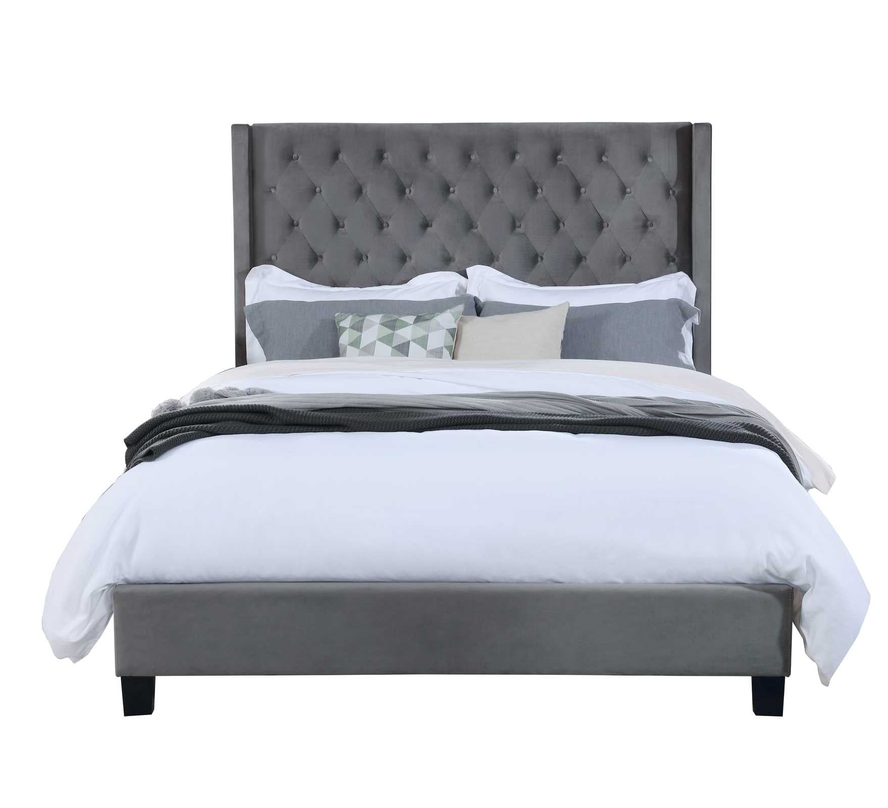 Deirdre Platform Bed Grey 1992