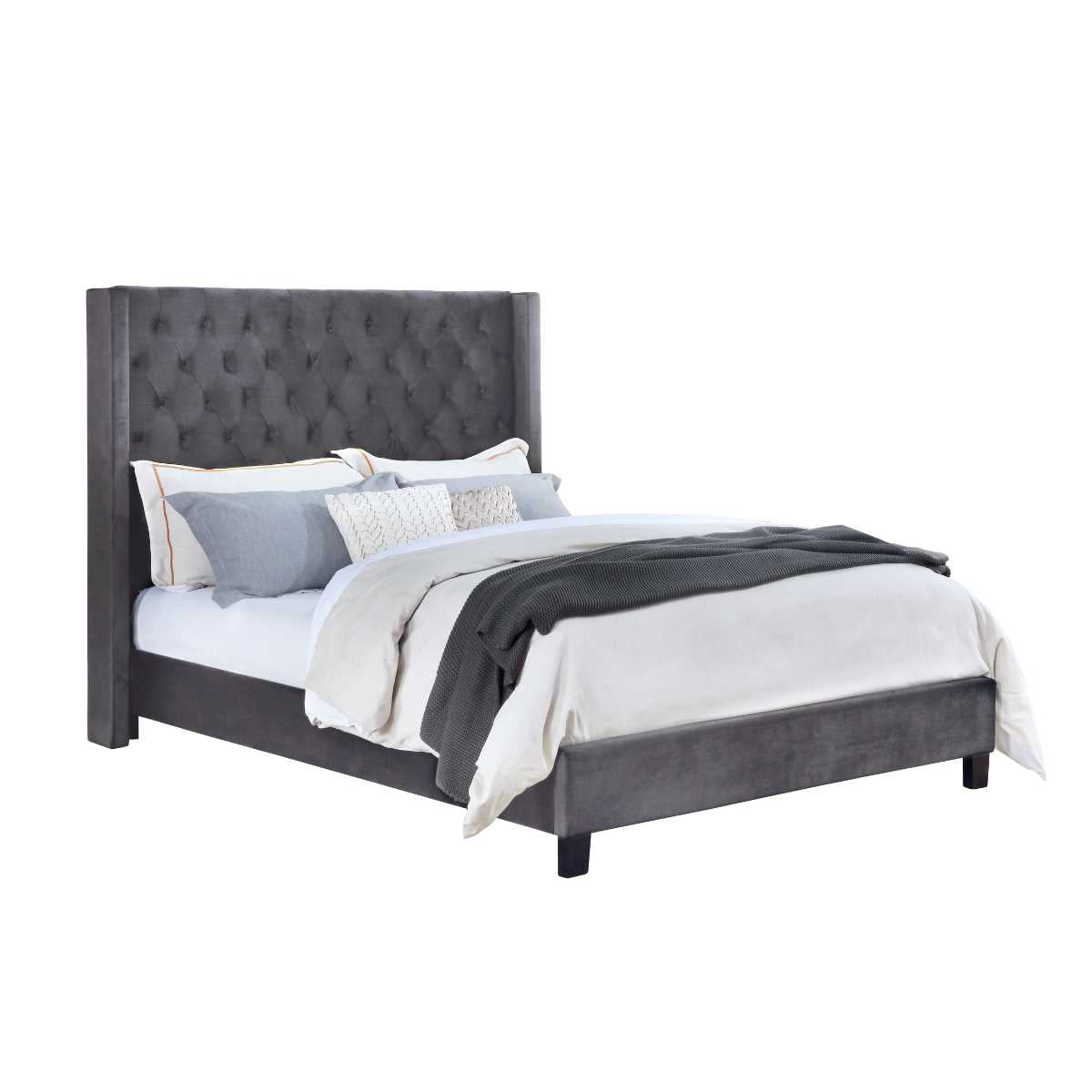 Deirdre Platform Bed Grey 1992