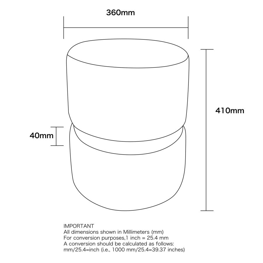 Demi Round Ottoman in Beige and Black 402-172