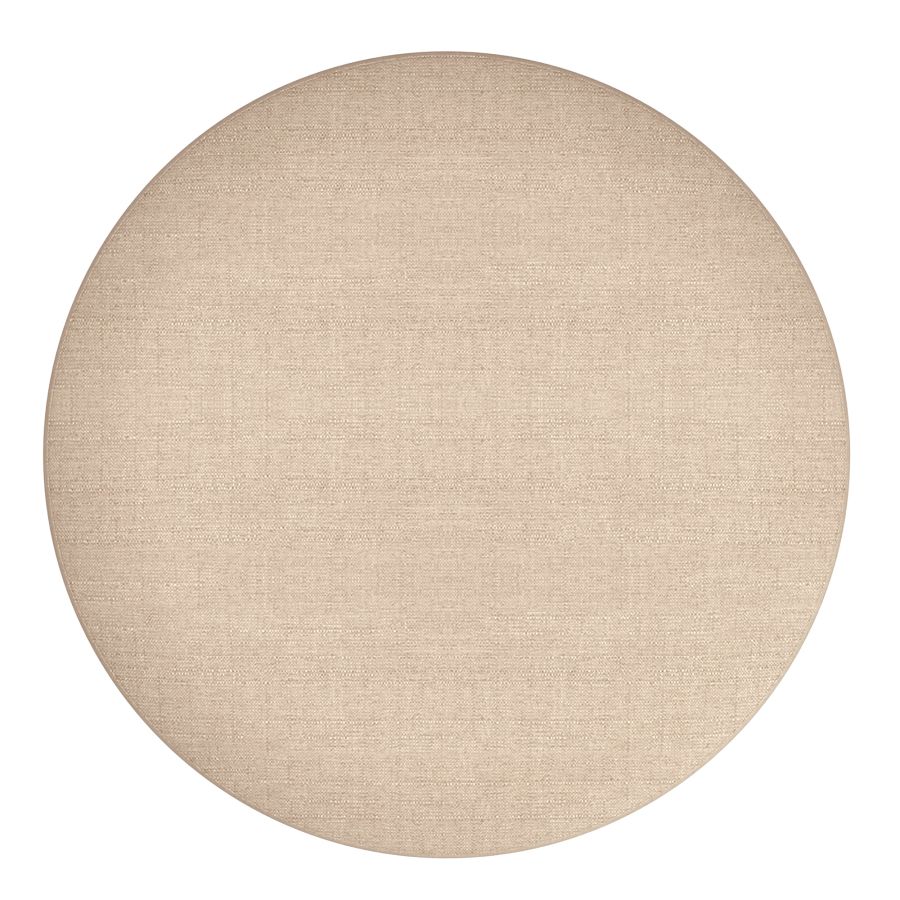 Demi Round Ottoman in Beige and Black 402-172