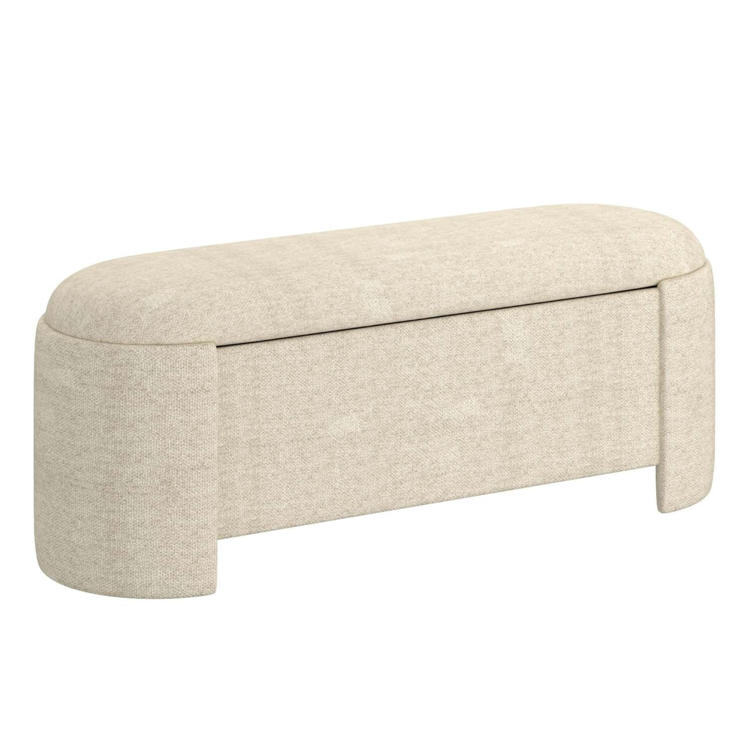 Dephne Storage Ottoman in Beige 402-903BG