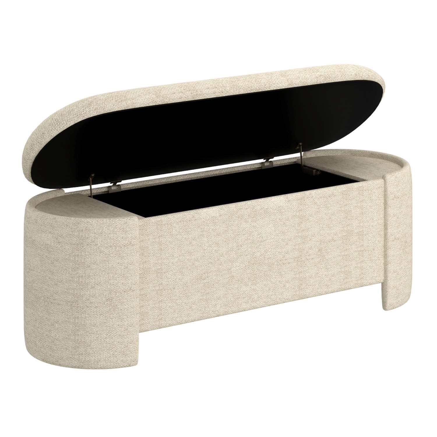 Dephne Storage Ottoman in Beige 402-903BG