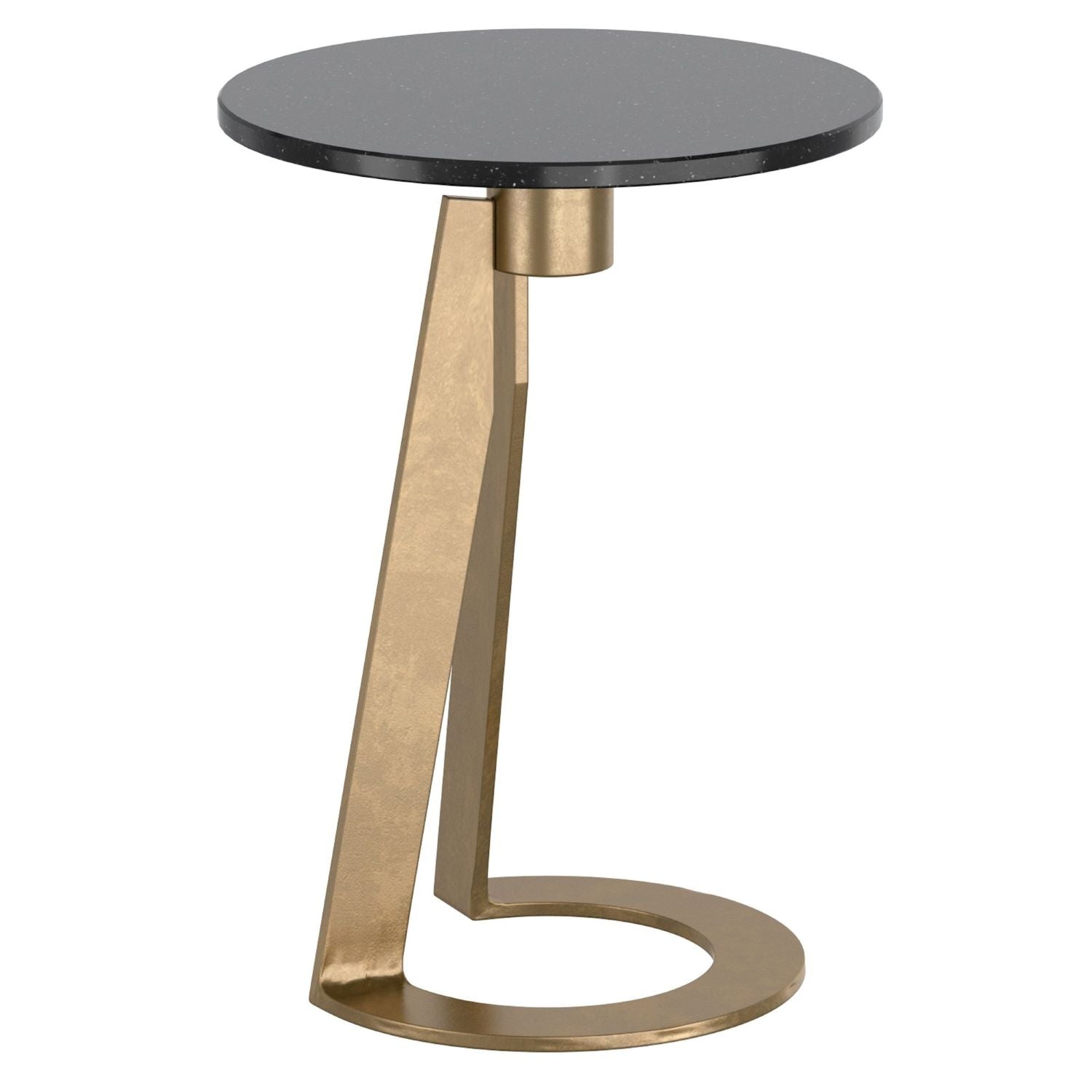 Devas Accent Table in Black Marble 501-112BK