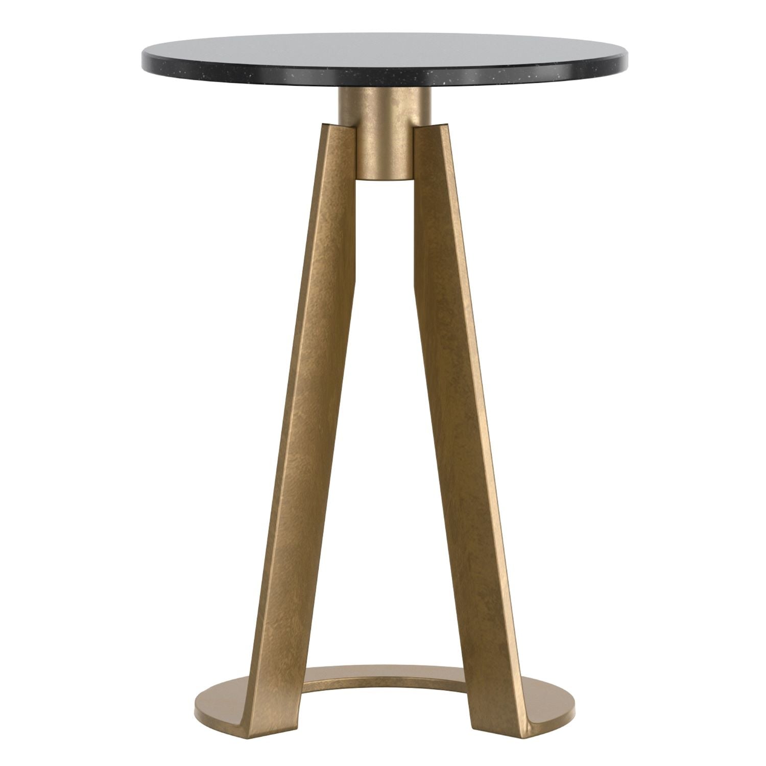 Devas Accent Table in Black Marble 501-112BK
